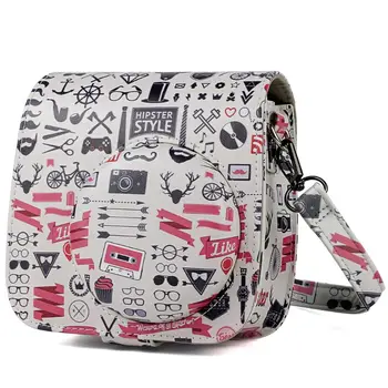 

PU Leather Protective Case Christmas Camera Shoulder Bag for Fujifilm Mini8/8+/9