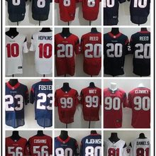 Стилизованный, Хьюстон s Matt Schaub DeAndre Hopkins Ed Reed Arian Foster Brian Cushing A. Jonson Owen Daniels JJ Watt Jersey