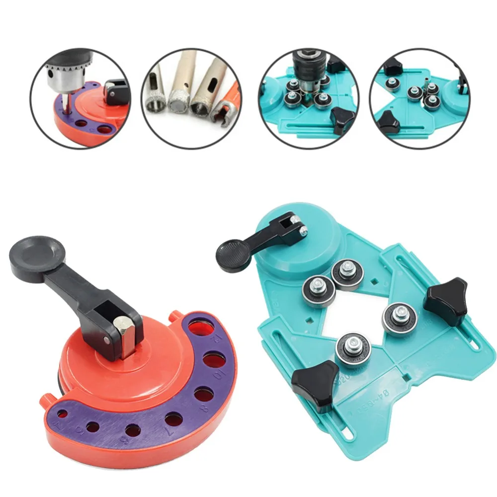 Ceramic Tile Glass Locator Diamond Opening Positioning Guide Drill Bit Guide Hole Clamping Range Construction Tools Drill Guide ceramic glass tile locator diamond opening positioning guide drill bit guide hole clamping range construction tools drill guide