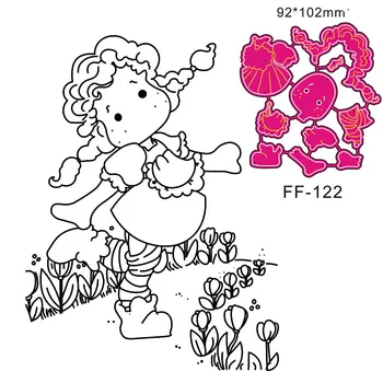 

Yulan girl Metal Cutting Dies for Diy Scrapbooking Die Cut New Cuts Paper Card Making Craft Embossing Photo BABY