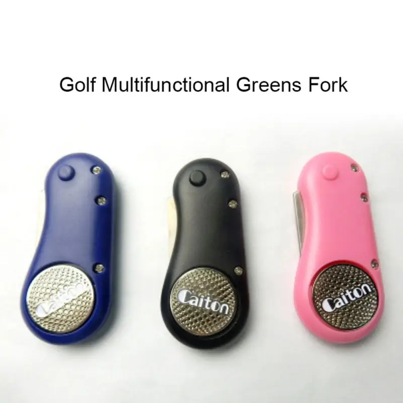 Rпортативный Складной Съемный мяч тренировочный шаг очиститель Pitchfork Golf Divot инструмент для ремонта прочный класть зеленая вилка для гольфа
