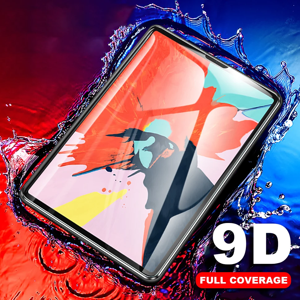 Curved Edge Protective Glass For Pad Pro 11 10.5 9.7 2017 2018 Screen Protector 10.2 Mini 5 4 Air 3 2 1 Tempered Film | Компьютеры и