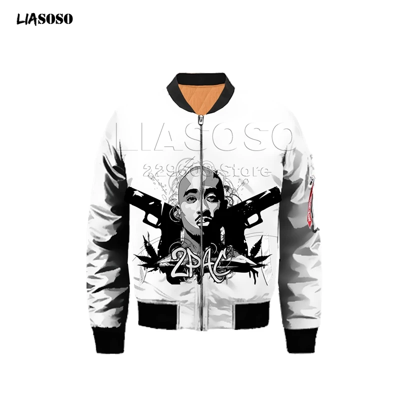 Мужская куртка с 3D-принтом раппер, женская модная футболка с рисунком 2pac Tupac/Biggie Smells, Harajuku, футболки, homme, куртка для полета