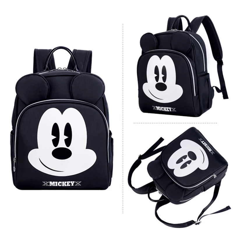 Disney Baby Пеленки сумка рюкзак Usb интерфейс детские сумки для мамы многофункциональная модная детская коляска сумка для подгузников Органайзер