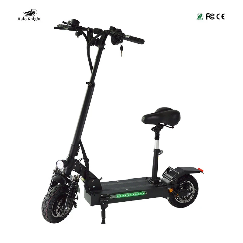 

EU Stock Quality Off Road 60V Electric Scooter Halo Knight Foldable 2400W 70km/h E Scooter For Adults