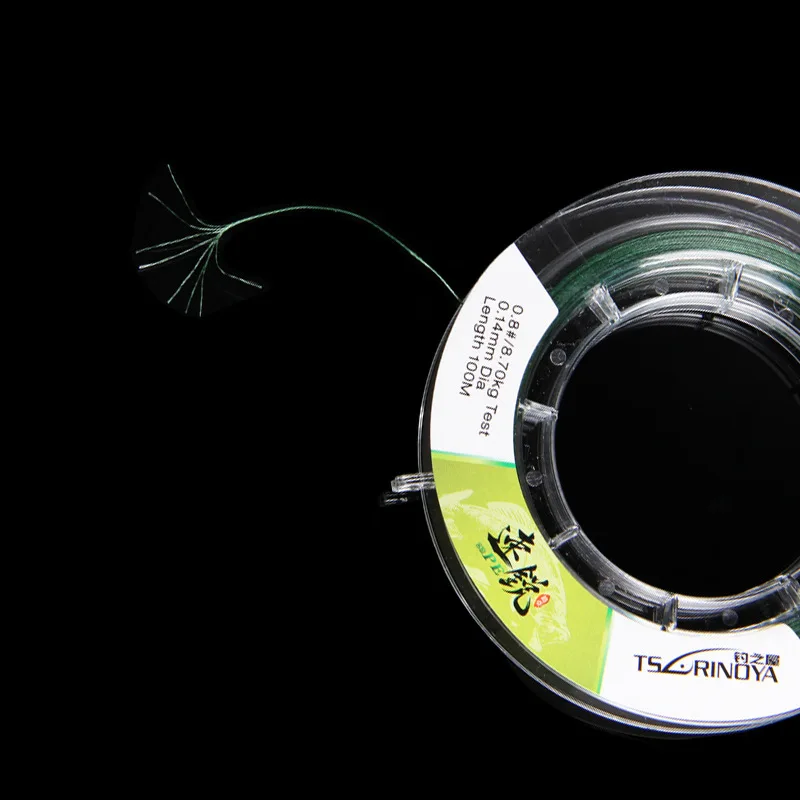 

Trulinoya Lure Line Blackish Green Five-color 100 M 8 Series Lure Line Ultra-strength Tension Dyneema PE Line Fishing Line