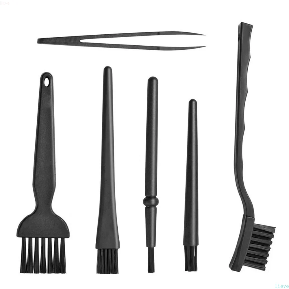 6-Piece Set Of Anti-Static Brushes Tweezers, Cleaning Supplies For Digital Products Such As Keyboards Notebooks Cameras etc