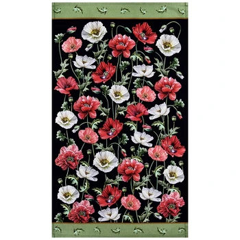 

Poppy towel, 40x70cm, Black, 100% Cotton, Twill