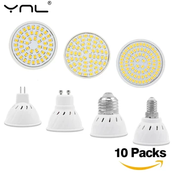 買取 10 ピース/ロット E27 E14 GU10 MR16 LED ランプスポットライト AC 220V 240V Lamparas LED 電球省エネアンプルコールドウォームホワイトスポットライト