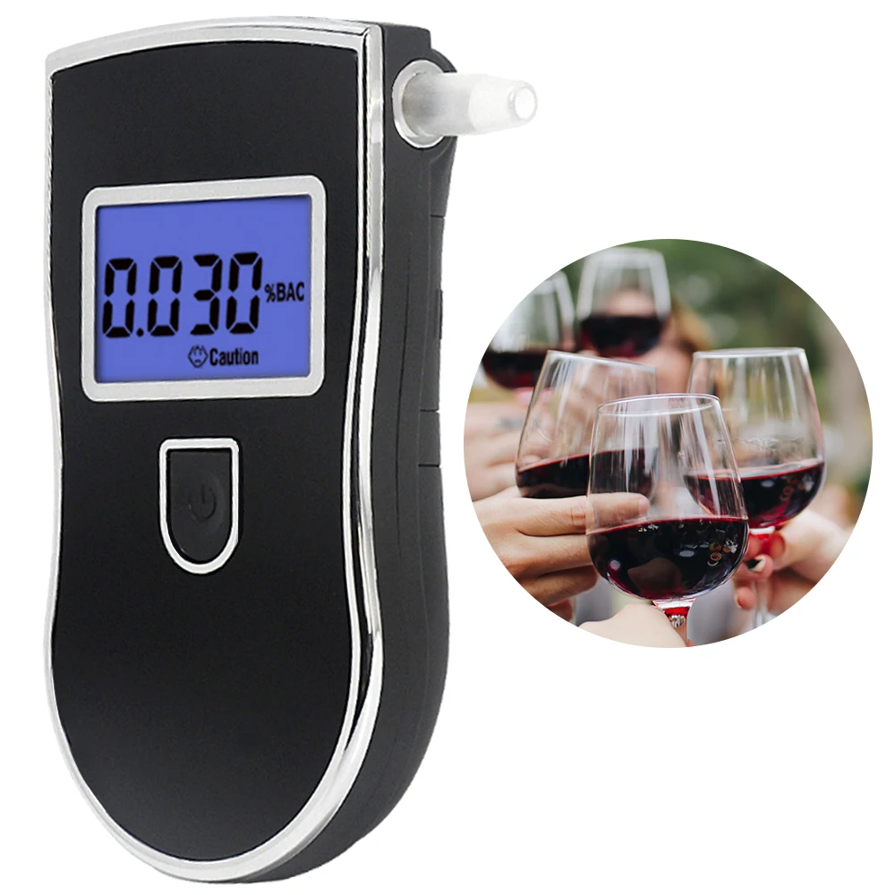 Алкотестер AT818 портативный профессиональный Алкотестеры Полиция ЖК дисплей