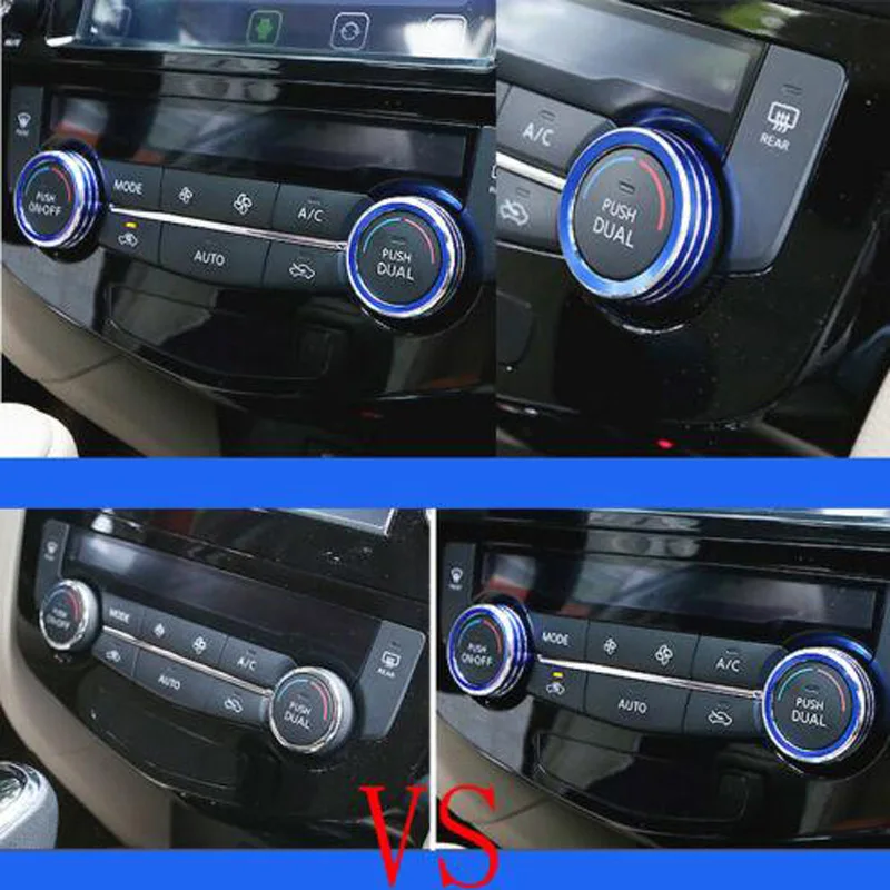 

Auto Car AC Climate Control Ring Knob Trim Cover For Nissan Rogue X-Trail 14-18 Designed Wear Resistance