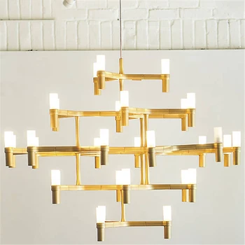 

Post-modern Loft Dining Light Villa Decoration Pendant Light Candle Alloy Cafe / BAR Lights Free Shipping