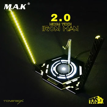 

Toy-Box TB078 1/6 LED Light Iron Man Legacy 2.0 Platform 12'' Figure Scene Site 12'' male Action Figure Scene Accessories Part