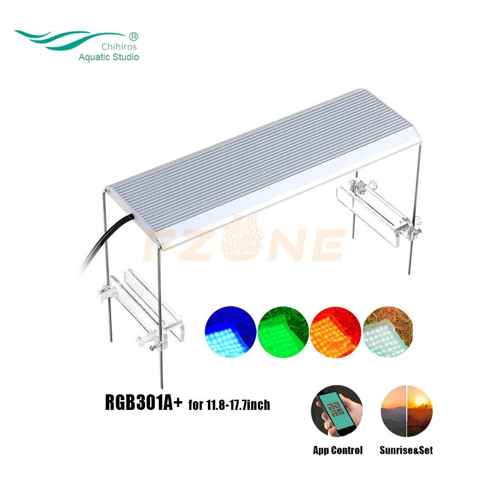 Chihiros RGB A Plus Serail App контроль светодиодный Aqaurium RGB светодиодный светильник с 3 тусклыми каналами стиль ada для аквариумных растений светодиодный светильник - Цвет: RGB A301 Plus