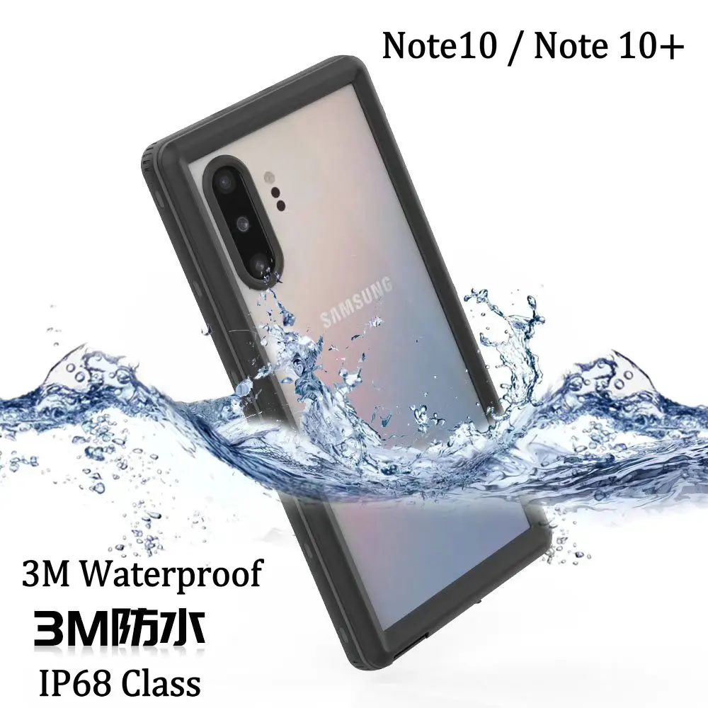 IP68 Водонепроницаемый чехол для телефона Samsung Galaxy Note 10 + плавания под водой