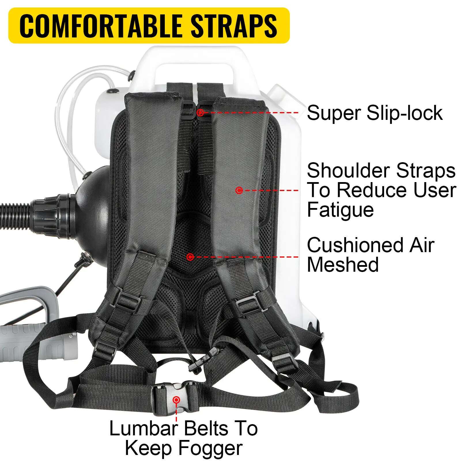 VEVOR ULV 전기 백팩, ULV 안개 분무기, 110V, 220V 스톡, 안개 소독 기계, 정원 콜드 포깅, 확장 포함, 10L, 20L