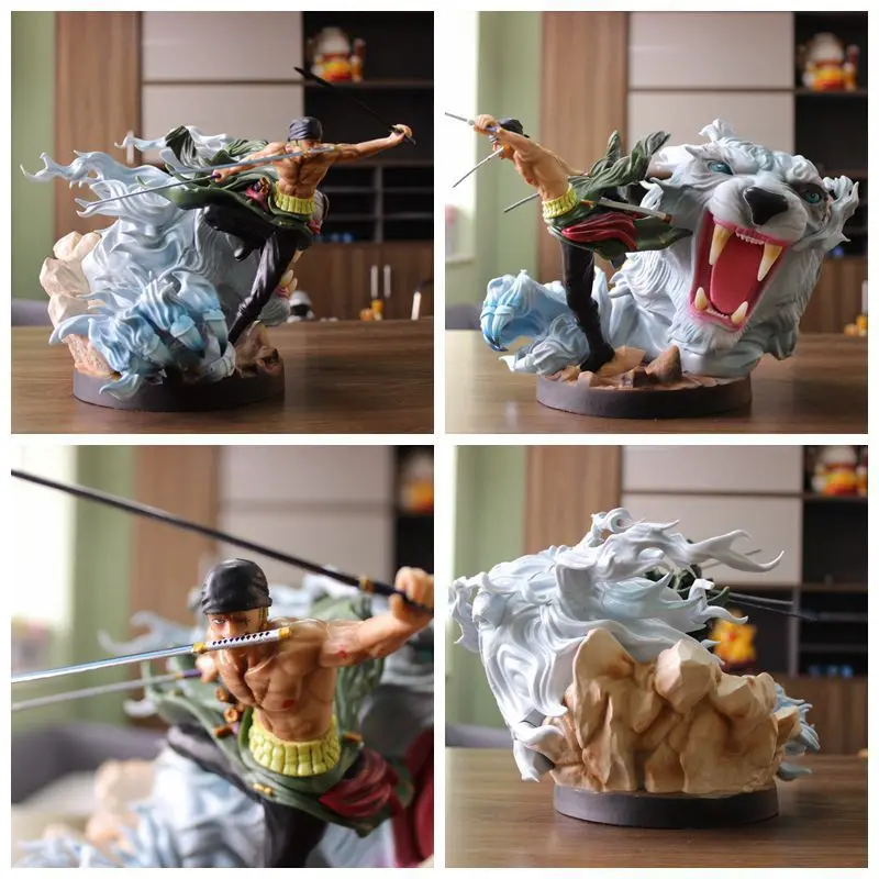 24 см ПВХ One Piece Зоро экстремальные охота на тигра Саурон Rollonoa Су передовые коллекции статуя Ограниченная серия