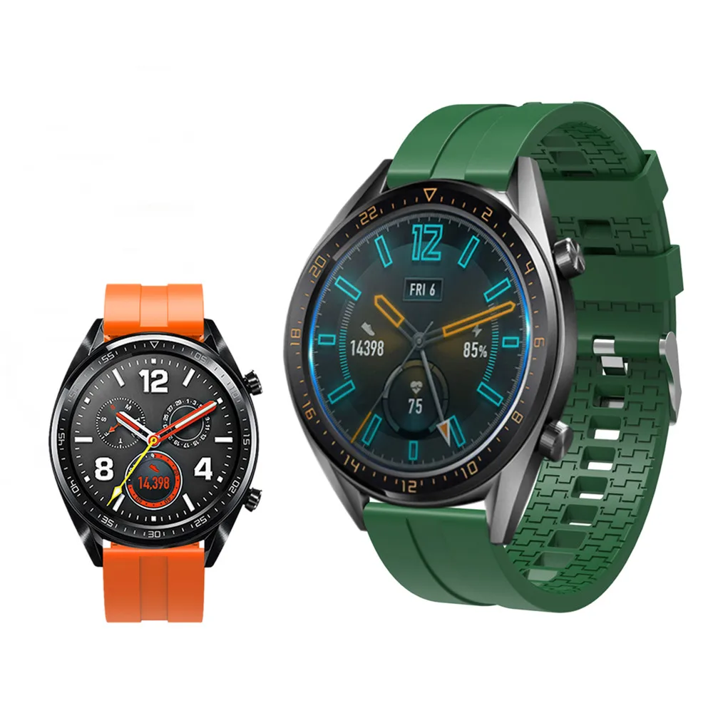 Быстросъемный силиконовый ремешок для Samsung Gear S3 Sport Galaxy Watch 42 мм 46 Ticwatch Huawei 2 GT Huami