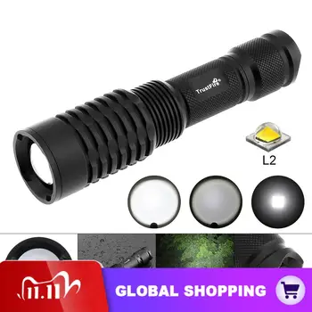 

Z9 Waterproof L2 LED Flashlight 1600LM Zoom Flash Light Torch Lamp with Micro USB Charging Port for Camping Outdoor Fishing