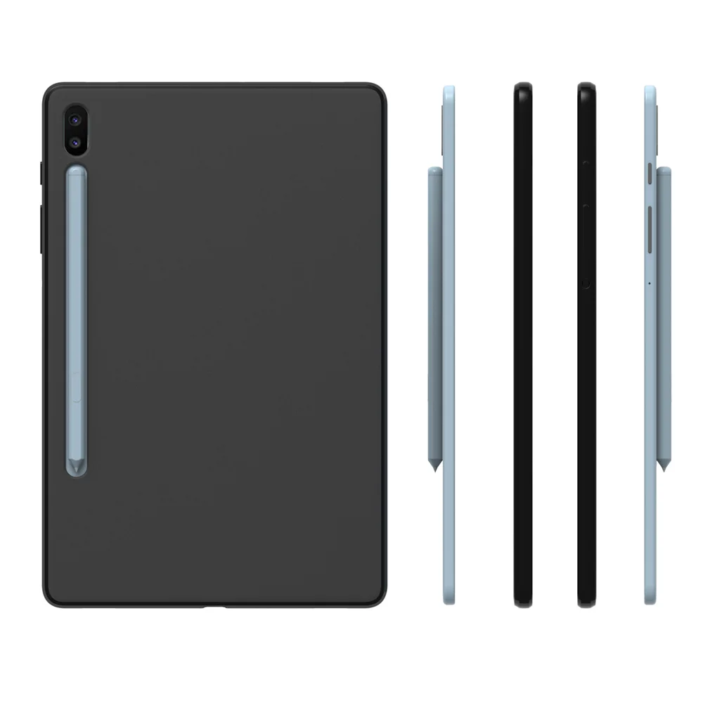 Черный матовый Противоскользящий мягкий прозрачный силиконовый чехол из ТПУ для samsung Galaxy Tab S6 10,5 дюйма SM-T860/T865