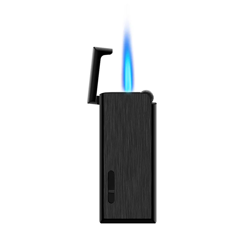 Gas Lighter Butane Turbo Lighter Cigar Cigarettes Lighters Ultra-thin Metal Lighters Smoking Accessories Gadgets For Men