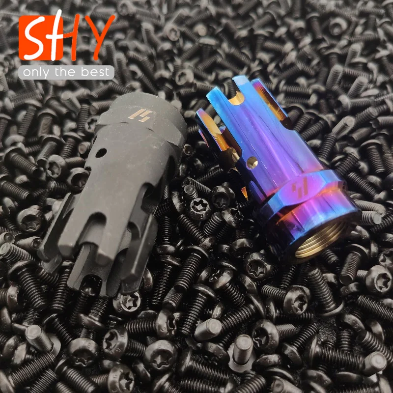Muzzle-Device Gel-Blaster Flash Hider Airsoft 14MM Toy-Gun Metal for Comp Ccw-Thread