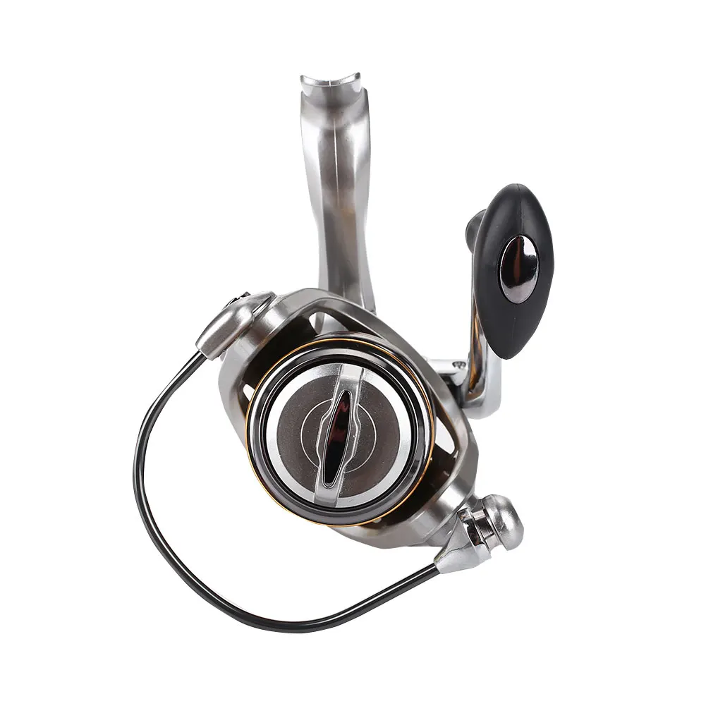 Trolling Reel Spool Gear Fly Fishing Wheel Fishing Reel Metal Rocker Silver White 13+1BB Fishing Wheel Practical