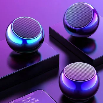

2020 new M3 metal bluetooth speaker Aluminum alloy TWS Portable Bluetooth 4.2 Quick connect Speaker Support Bluetooth call