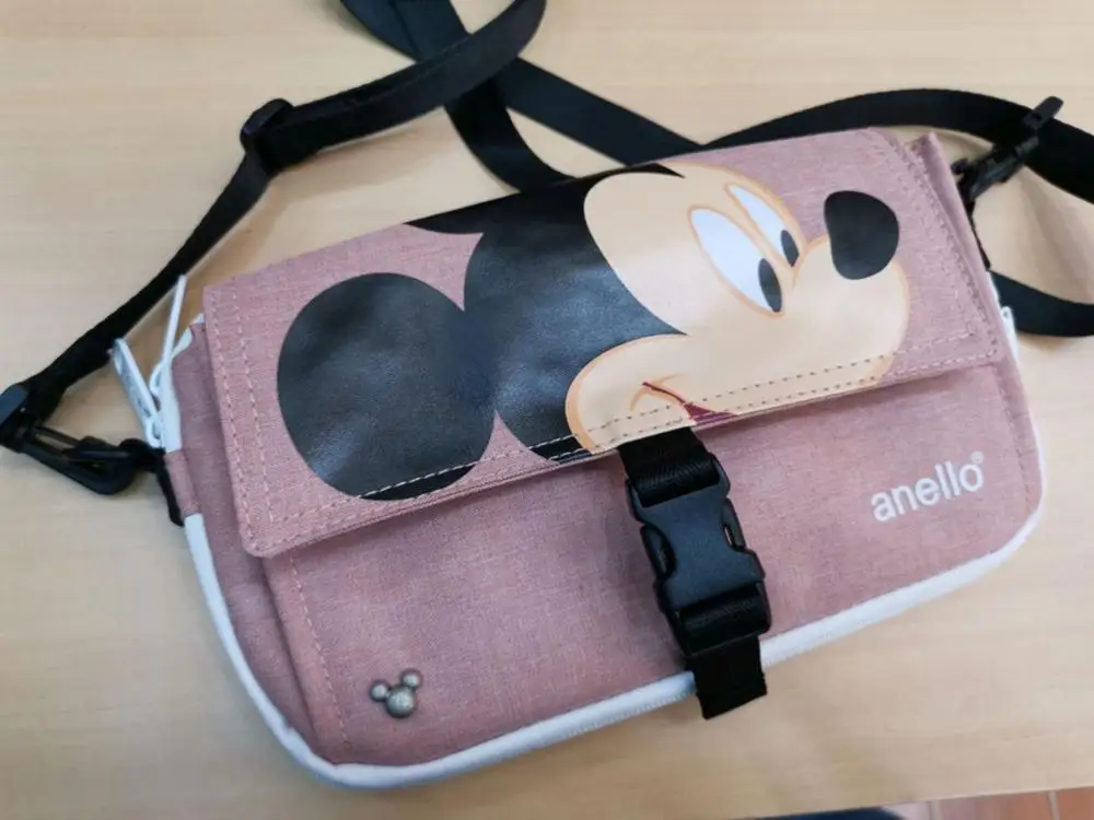 Disney Микки Маус Женщины Мужчины плеча Сумка Леди Сумочка Минни дорожная сумка Мобильный телефон сумка - Цвет: 1