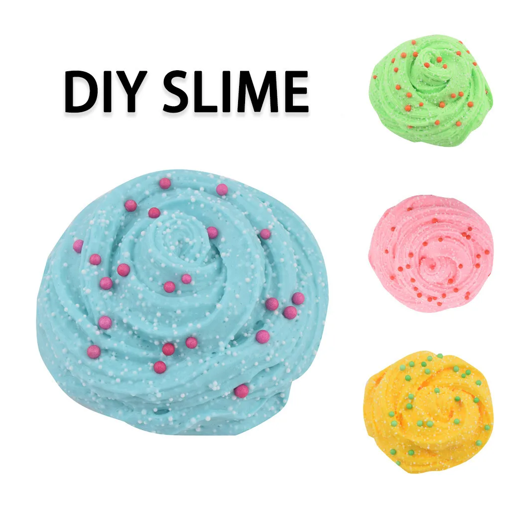 New Fluffy Cloud Slime Cotton Candy Slime supplies Plasticine Gum Polymer Clay Antistress slime toy for kids #B