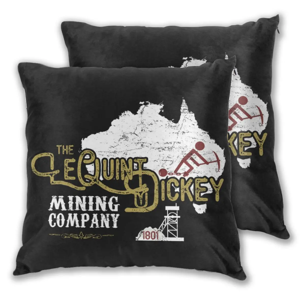 Подушка Чехол Декоративные LeQuint Манишка горнодобывающей компанией с эффектом