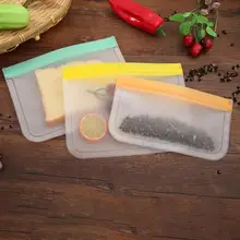 VKTECH PEVA пищевая кухонная сумка для хранения закусок герметичные контейнеры многоразовые стоьте вверх еда Герметичная сумка чашка свежая еда s сумка для хранения