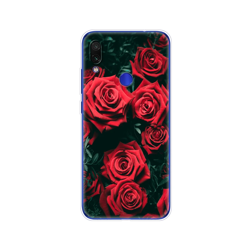 For xiaomi Redmi Note 7 Case Silicone Painting Soft TPU For xiaomi Redmi Note 7 Case 6.3 inch Fundas Coque Redmi NOTE 7 PRO Case cases for xiaomi blue Cases For Xiaomi