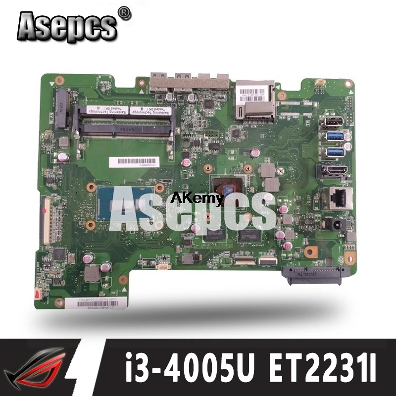 Asepcs для ASUS все-в-одном et221i ET2231 ET223 Mianboard материнская плата SR1EK i3-4005U N15V-GM-S-A2