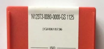 

10PCS CARBIDE INSERT N123T3-0080-0000-GS 1125
