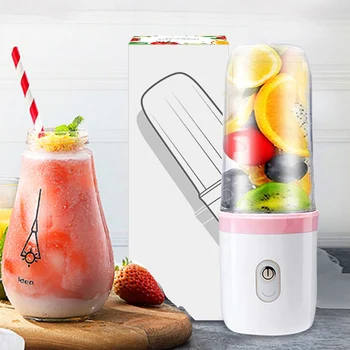 

USB Small Mini Portable Single Individual Fruit Juicer Mixer Rechargeable Electric Juicer KSI999