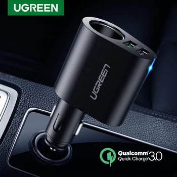 

Ugreen Car Charger Adapter 60W Dual USB Quick 3.0 Charge USB Charger for iPhone X 8 Samsung Galaxy S9 S8 LG V20 USB Car Charger