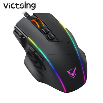

VicTsing PC278 Gaming Mouse Wired Ergonomic Mice with 8000DPI 8 Programmable Buttons RGB Backlit for PC Gamer Computer Mouse