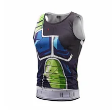 Летняя цифровая аниме 3D Гоку ультра-печатная майка для мускулистых мужчин популярный бренд Молодежный студенческий спортивный жилет топы