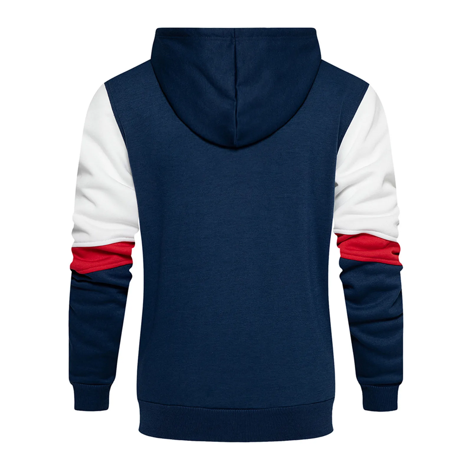 Fashion Autumn Winter Hooded Sweater Men Slim Casual Patchwork Long Sleeve Sweatershirts Top Blouse Мужской Свитер #01 2