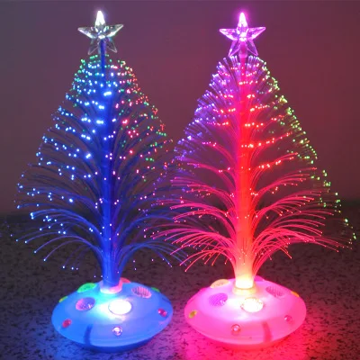 Kerstcadeau Kerstversiering kleurrijke vezel kerstboom