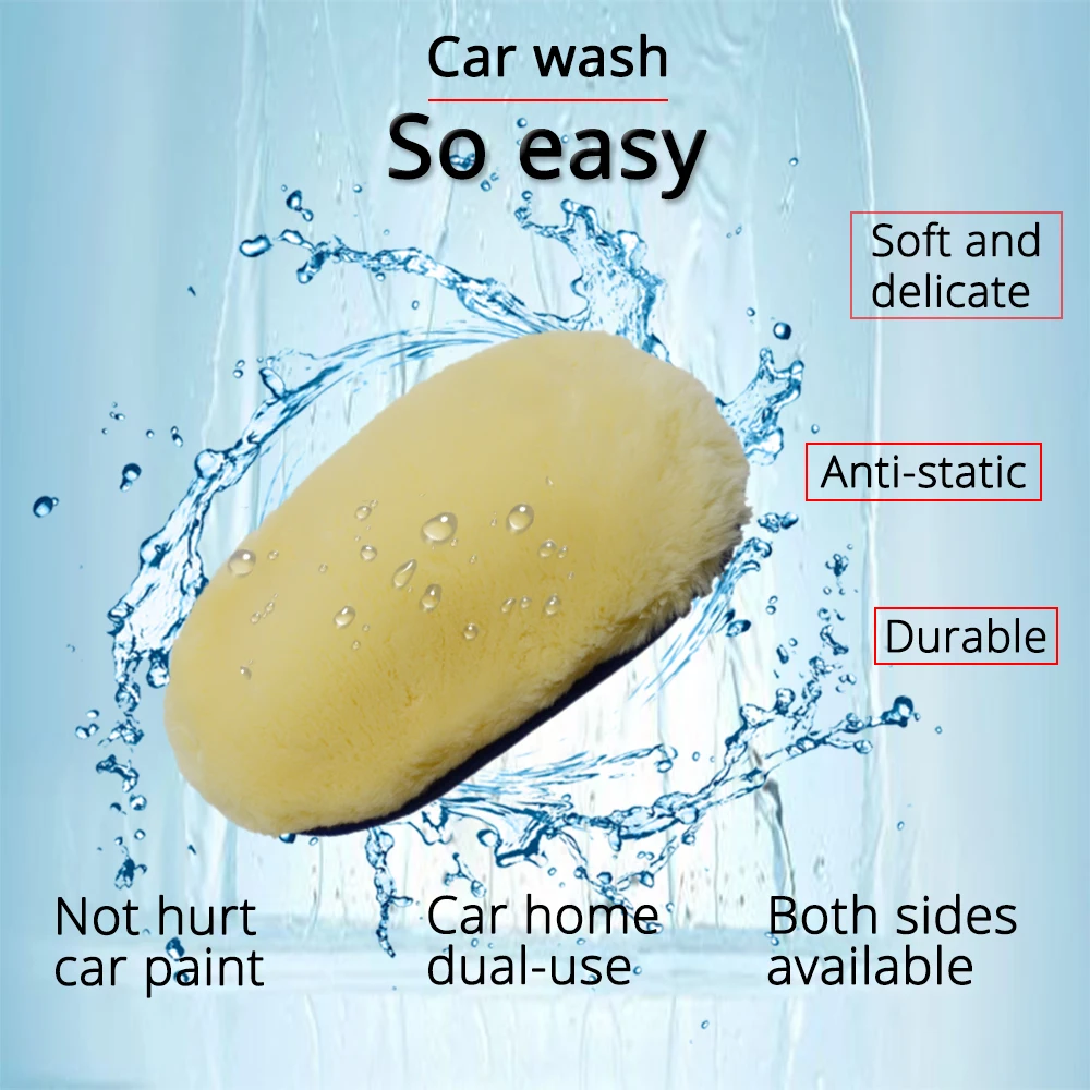 Car Styling Soft Wool Car Wash Auto Cleaning Glove Car Motor Motorcycle Brush Washer Car Care Products Cleaning Tool Brushes 5