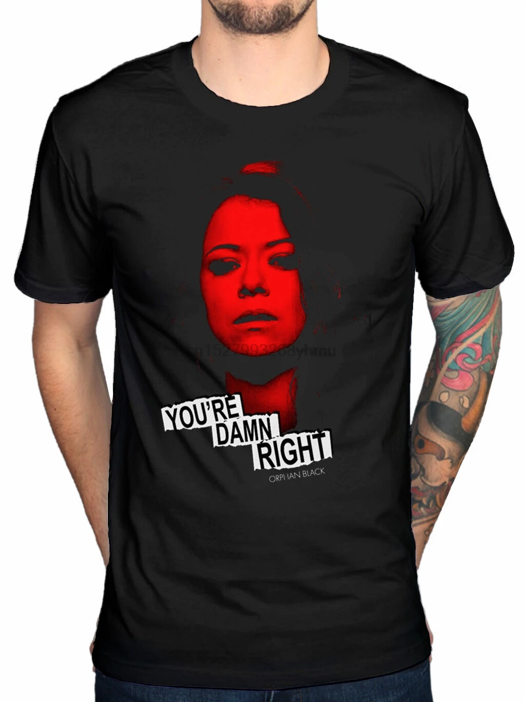 Официальный Сирота Черный чертов правый футболка Мэннинг Tatiana Maslany Fan New Merch(2