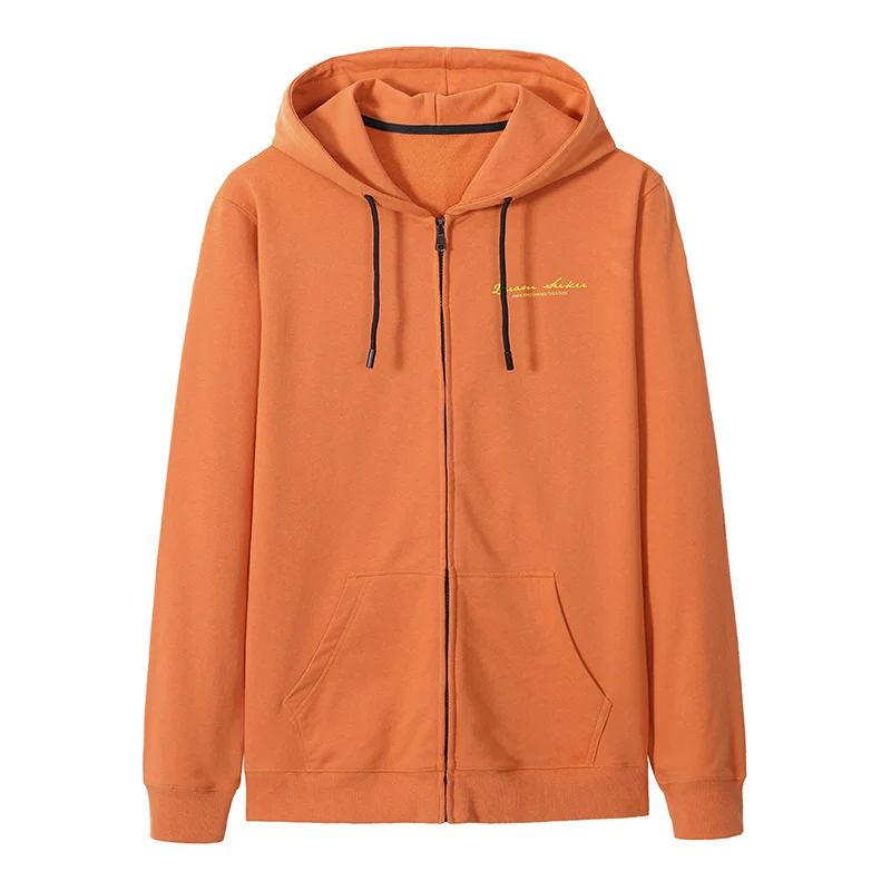 Pioneer Camp осенние оранжевые толстовки мужские повседневные молнии Homme Youth Black толстовка с капюшоном AWY908168
