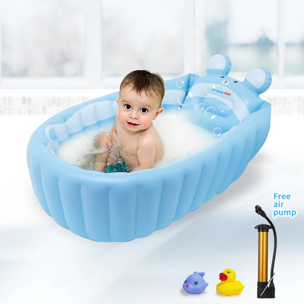 Portable Bathtub Inflatable Bathtub Child Tub Cushion Warm Winner Keep