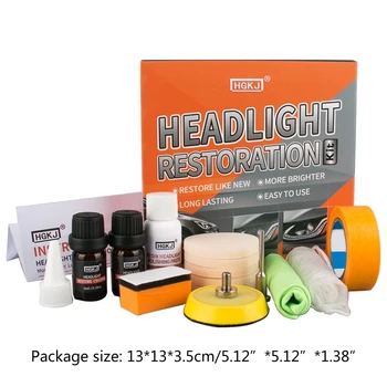 

2021 New Headlight Restoration Polishing Kits Headlamp Clean Brightener Refurbish Repair