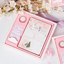 Оптический звукосниматель Сакура хипстерская цветная ручка книга подарочный набор креативный А5 простой блокнот Настройки Оптом