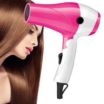 

Mini Professional Hot and Cold Blower Thermostatic Foldable Electric Hair Dryer 1200W Handle Low Power Hair dryer Style Tools Fo