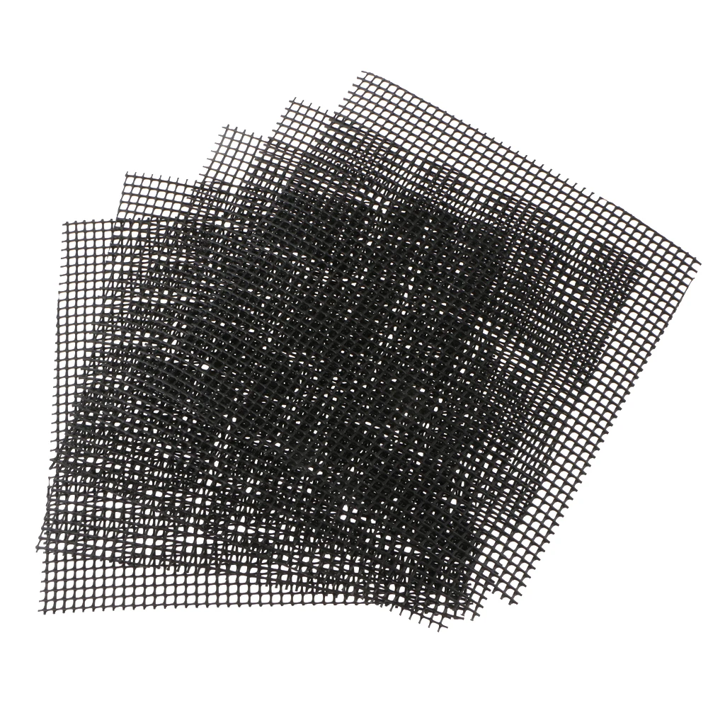 5 Pack 15 x 15 cm Rigid Polyethylene Garden Drainage Mesh Hole Screens