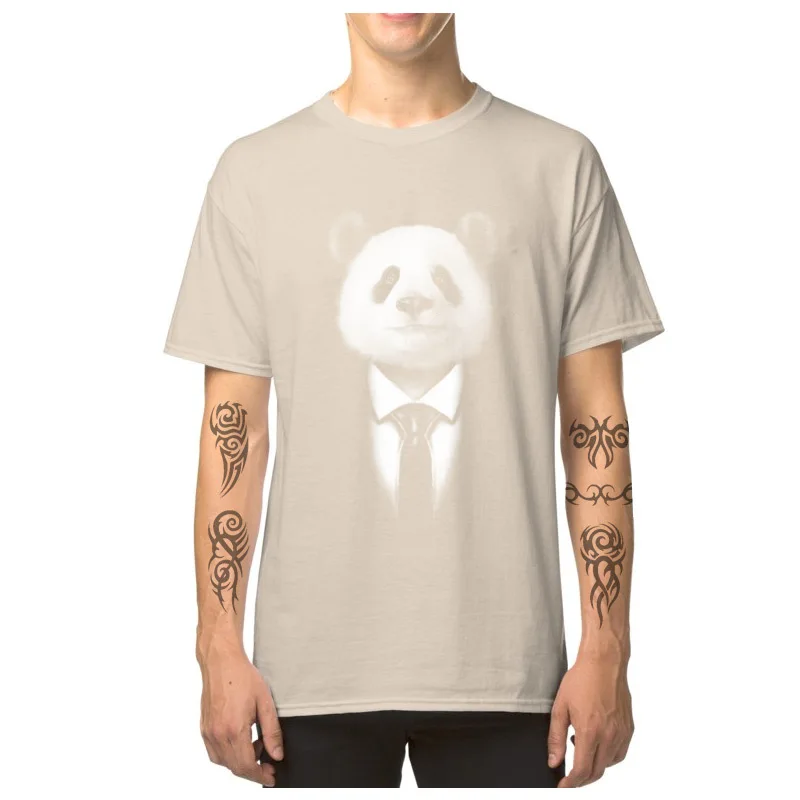 Mr._Panda_1094 Family Tops Tees Short Sleeve for Men 100% Cotton Summer Autumn O-Neck Tshirts Simple Style Tee Shirt Slim Fit Mr._Panda_1094 beige